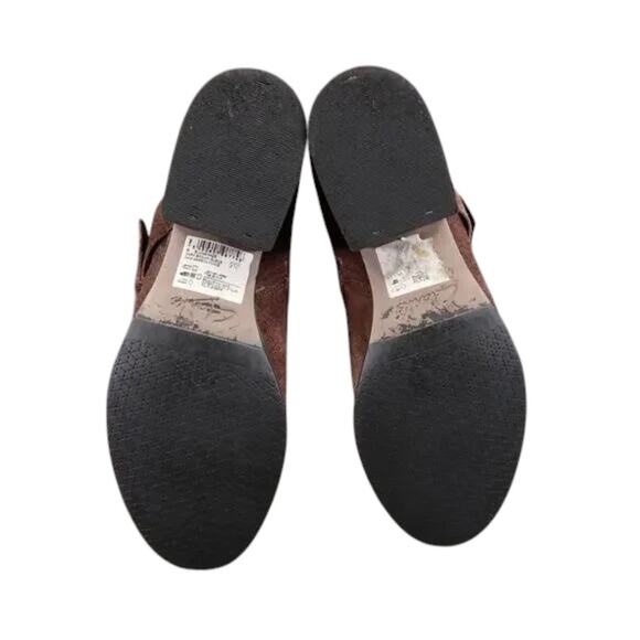 Clarks Shoes Womens 7 Bootie Fashion Buckle Strap Zip Leather Brown Elvina Haze - Picture 14 of 15